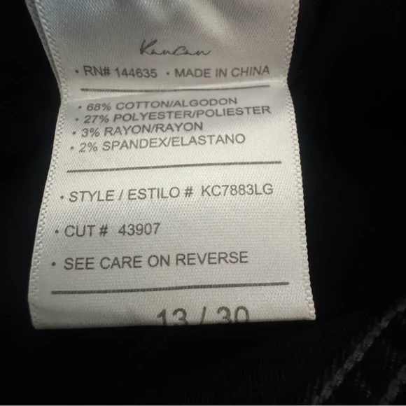 KanCan Margaret High Rise Bootcut Jeans 13/30 NWT Gray Black Wash Button Fly - Picture 8 of 9